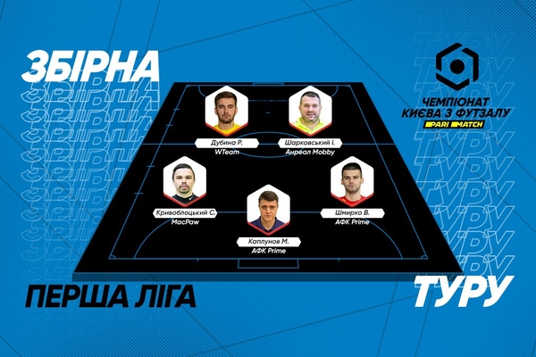 Символічна збірна останніх матчів першого етапу Першої ліги Parimatch