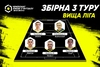 Символічна збірна 3 туру Вищої ліги Parimatch чемпіонту Києва